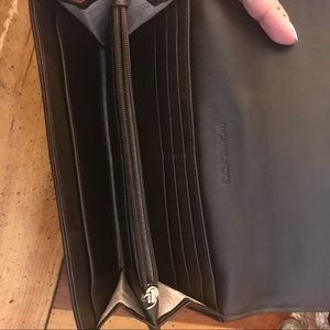 Brown leather Michael Kors full size wallet